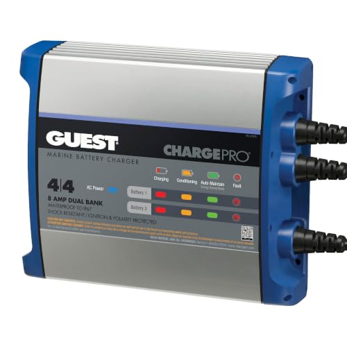 Guest 2707A On-Board Battery Charger 8A 12V 2 Bank