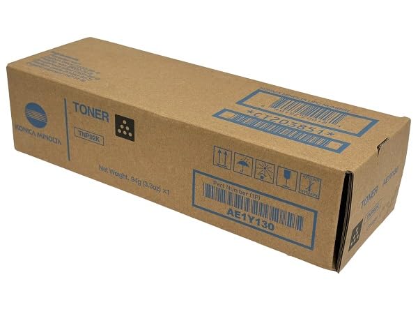TTCopier OEM Konica Minolta TNP92K AE1Y130 Toner Cartridge, Black 6K Yield Bizhub C3120i