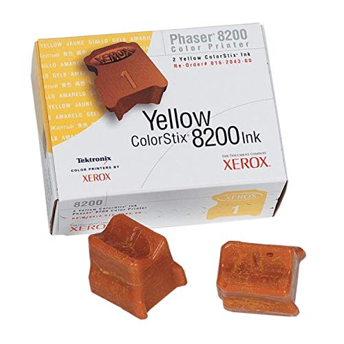 Xerox Tektronix 2-Pack Yellow Genuine Colorstix Ink for Phaser 8200