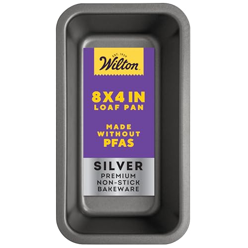WILTON LOAF PAN STL BLK 8X4"