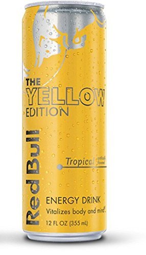 Red Bull Yellow Edition Tropical 12 fl oz Pack of 9