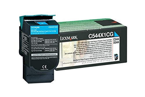 Lexmark C544X1CG Cyan OEM Toner Extra High Yield (4,000 Yield)