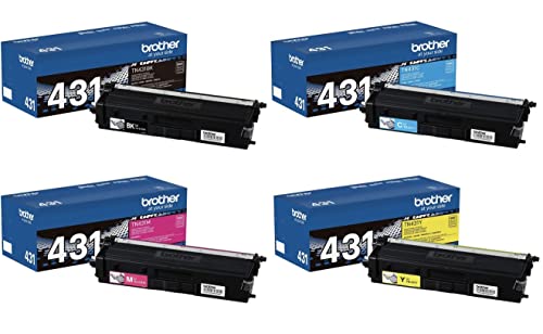 Brother TN431 4-Color Toner Cartridge Set