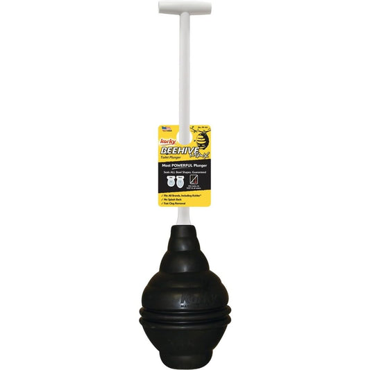99-4A 99-1AM Beehive Max Universal Fits All Old and New Powerful Plunge-Easy Grip T-Handle-Made in USA Toilet Plunger, 6-1/2 in. x 6-1/2 in, Black 994A