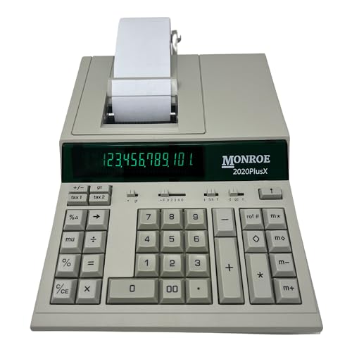 Monroe 2020PlusX Ivory Printing Calculator