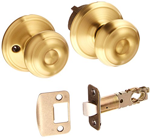 Schlage F10GEO Georgian Passage Lock Satin Brass