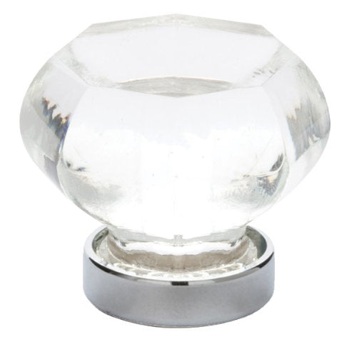 Emtek 86011US26 Old Town Clear 1.25-Inch Cab Knob