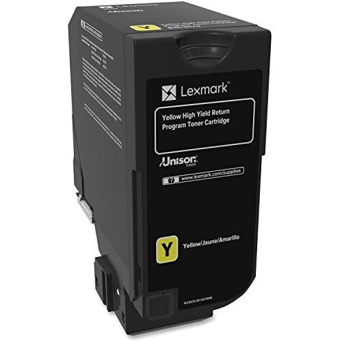 Lexmark 84C1HY0 CX725 Yellow High Yield Return Program Cartridge Toner
