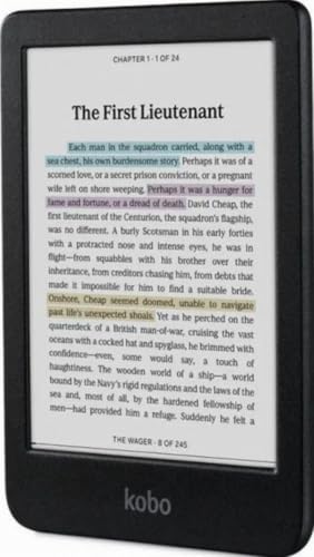 Kobo Clara Colour | Colour eReader | 6” Glare-Free Colour E Ink Kaleido™ 3 Display | Dark Mode Option | Waterproof | Audiobooks | 16GB of Storage | Black