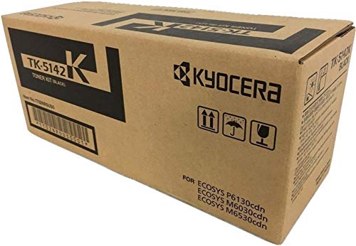 Triplenet Pricing 1T02NR0US0 Model TK-5142K Black Toner Cartridge for use ECOSYS P6130cdn, M6030cdn and M6530cdn Laser Printers; Up to 7000 Pages Yield at 5% Average Coverage TK5142K