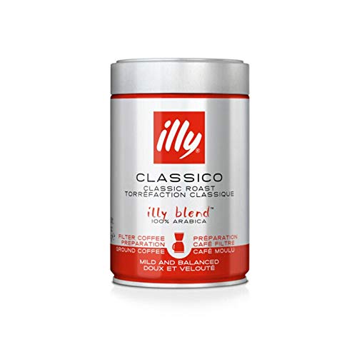 Illy Caffe Normale Drip Medium Roast Ground Coffee 8.8 Oz (Pack of 4)