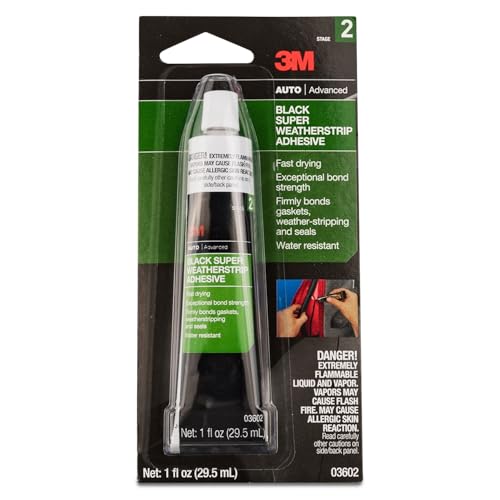3M Black Super Weatherstrip Adhesive 03602 1 fl oz