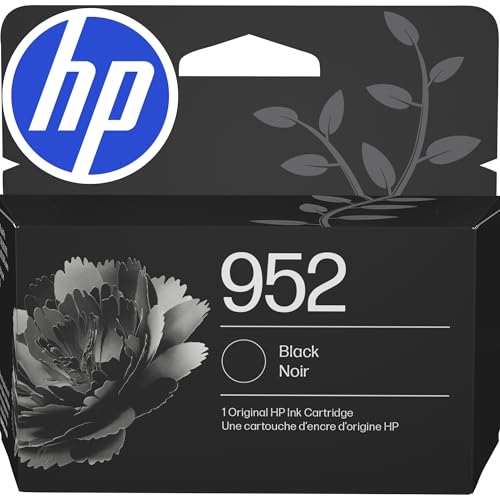 HP 952 Black Ink Cartridge for HP Printers | Works with Printer Series: OfficeJet 8702, OfficeJet Pro 7720, 7740, 8210, 8710, 8720, 8730, 8740 | Eligible for Instant Ink | F6U15AN