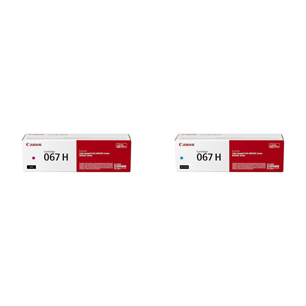 Canon 067 Magenta & Cyan High Capacity Toner Cartridges