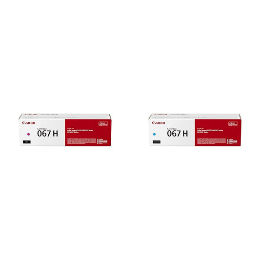 Canon 067 Magenta & Cyan High Capacity Toner Cartridges