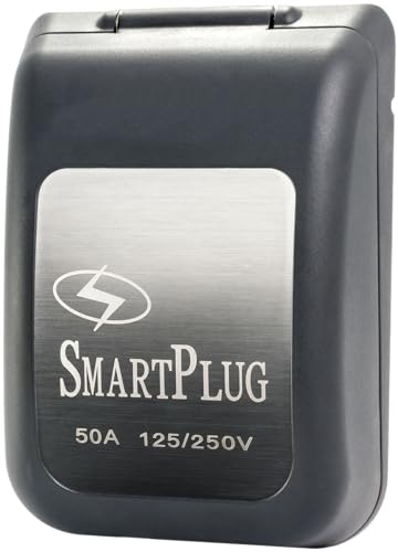 SmartPlug 50 AMP Male Non-Metallic Inlet Cover - Black