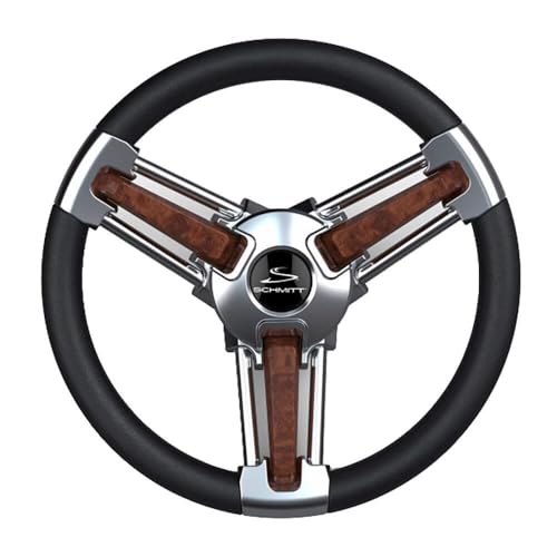Schmitt & Ongaro Marine BURANO Black/Burl Steering Wheel