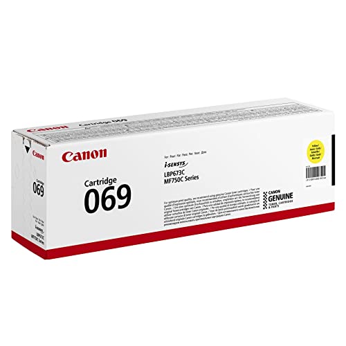 Canon Genuine 069 Yellow Toner Cartridge Compatible with MF753Cdw, MF751Cdw, LBP674Cdw