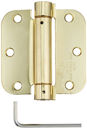 Deltana DSH35R53/4 Single Action Steel 3 1/2-Inch x 3 1/2-Inch x 5/8-Inch Spring Hinge by Deltana