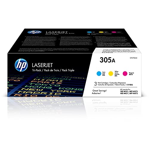 HP 305A Toner Cartridge 3-Pack CF370AM