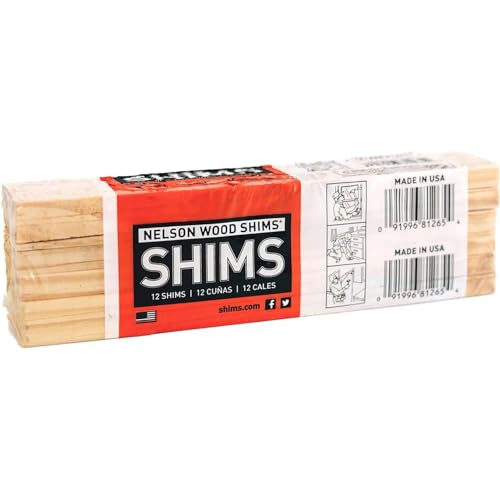 Nelson Wood Shims PSH8/12/65 12PK 8" Wood Shim, 8 Inch, No Color