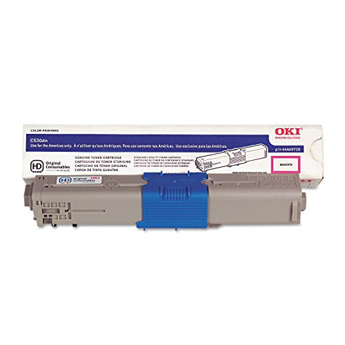 OKI 44469720 Toner Cartridge, 5K Yield, Magenta