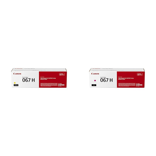 Canon 067 Yellow & Magenta High Capacity Toner Cartridges