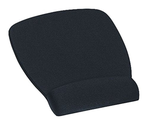 3M Antimicrobial Foam Mouse Pad with Wrist Rest, 8.62 x 6.75, Black