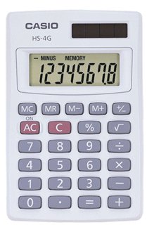 Casio HS4GS Basic Handheld Calculator 10-Pack