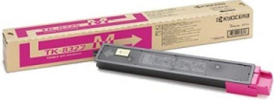 Kyocera TK-8327M Magenta Toner Cartridge, + Waste Toner Container 12000 Yield