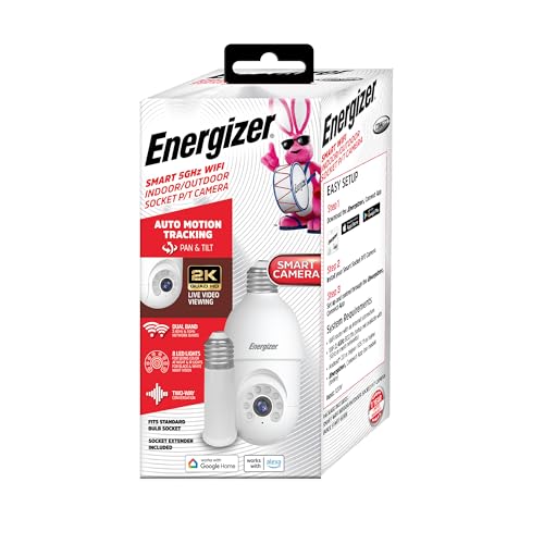 JEM Energizer Smart Socket 2K QHD Camera