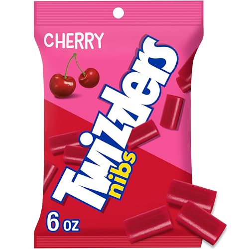 TWIZZLERS Cherry Flavored Nibs Peg Bag, 6 oz., 12 ct.