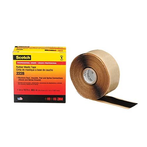 Scotch Rubber Mastic Tape, 1-in. x 10-Ft.
