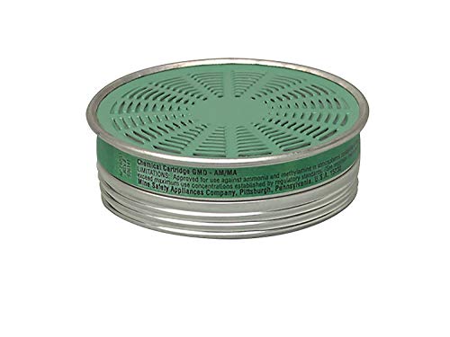 MSA 464033 Comfo Respirator Cartridge - Ammonia/Methylamine (GMD: AM, MA), Quantity: 10 per pack, Chemical and Combination Air-Purifying Respirator Cartridge