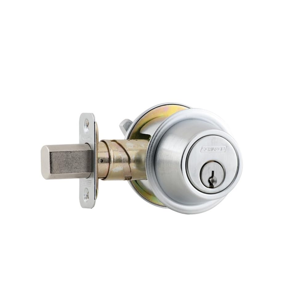 Schlage B560PF626 Commercial Deadbolt, Satin Chrome