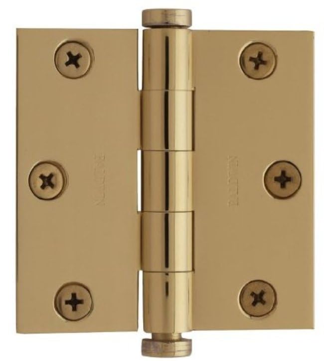 Baldwin 1030.I 3" x 3" Brass Mortise Hinge