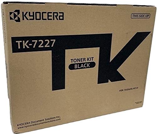 Kyocera 1T02V60US0 Model TK-7227 Black Toner Kit For use with Kyocera/Copystar CS-4012i and TASKalfa 4012i A3 Black & White Multifunctional Printers, Up to 35000 Pages Yield at 5% Average Coverage