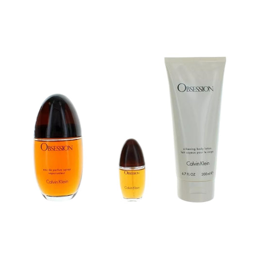 Calvin Klein Obsession EDP 3.3oz 3-Pc Women Set