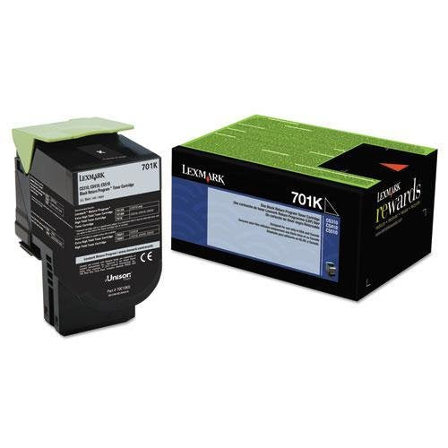 Lexmark 70C10K0 701K Black Return Program Toner Cartridge for Lexmark CS510DE CS410DN CS310DN CS310N CS410N CS410DTN CS510DTE - NEW - OEM - 70C10K0 by Lexmark