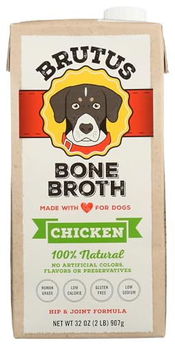 Brutus Chicken Bone Broth Wet Dog Food 32 oz