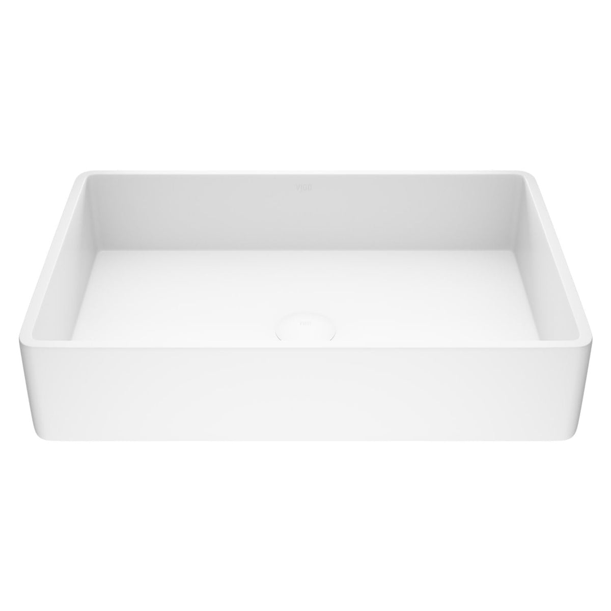 VIGO Magnolia Rectangular Vessel Bathroom Sink VG04010 21x14x5