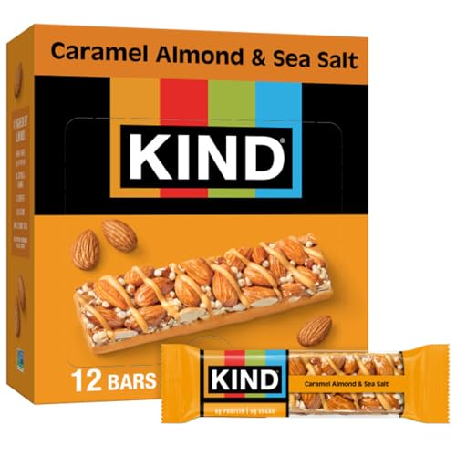 Kind Healthy Caramel Almond Sea Salt Snack Bar, 1.4 Ounce -- 72 per case.