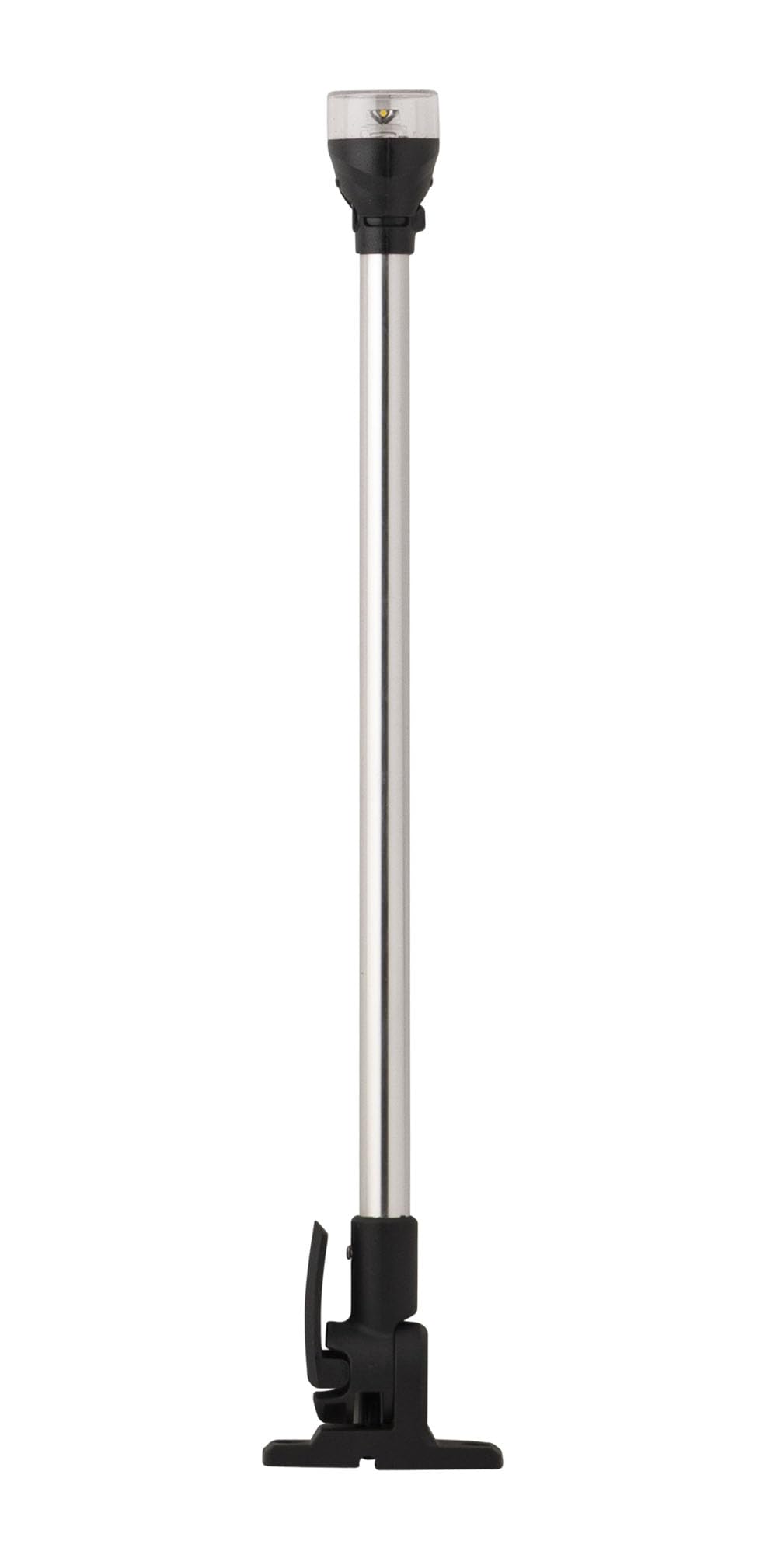 attwood 5550-PA20-7 Lightarmor Folding All-Round 20-Inch Marine Boat 360-Degree Pole Light, Silver