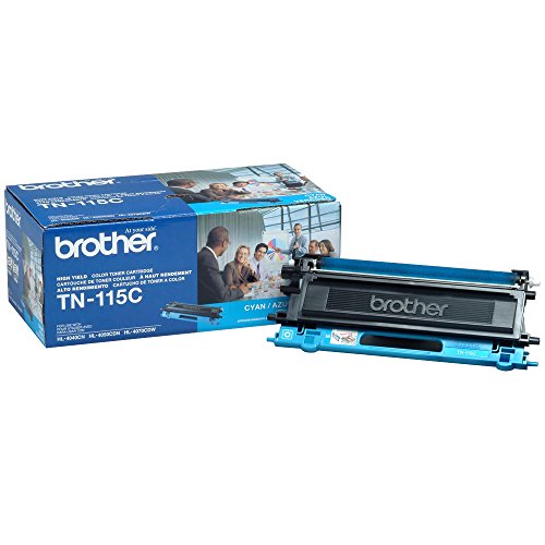 Brother TN-115C DCP-9040 9042 9045 HL-4040 4050 4070 Toner Cartridge (Cyan) in Retail Packaging