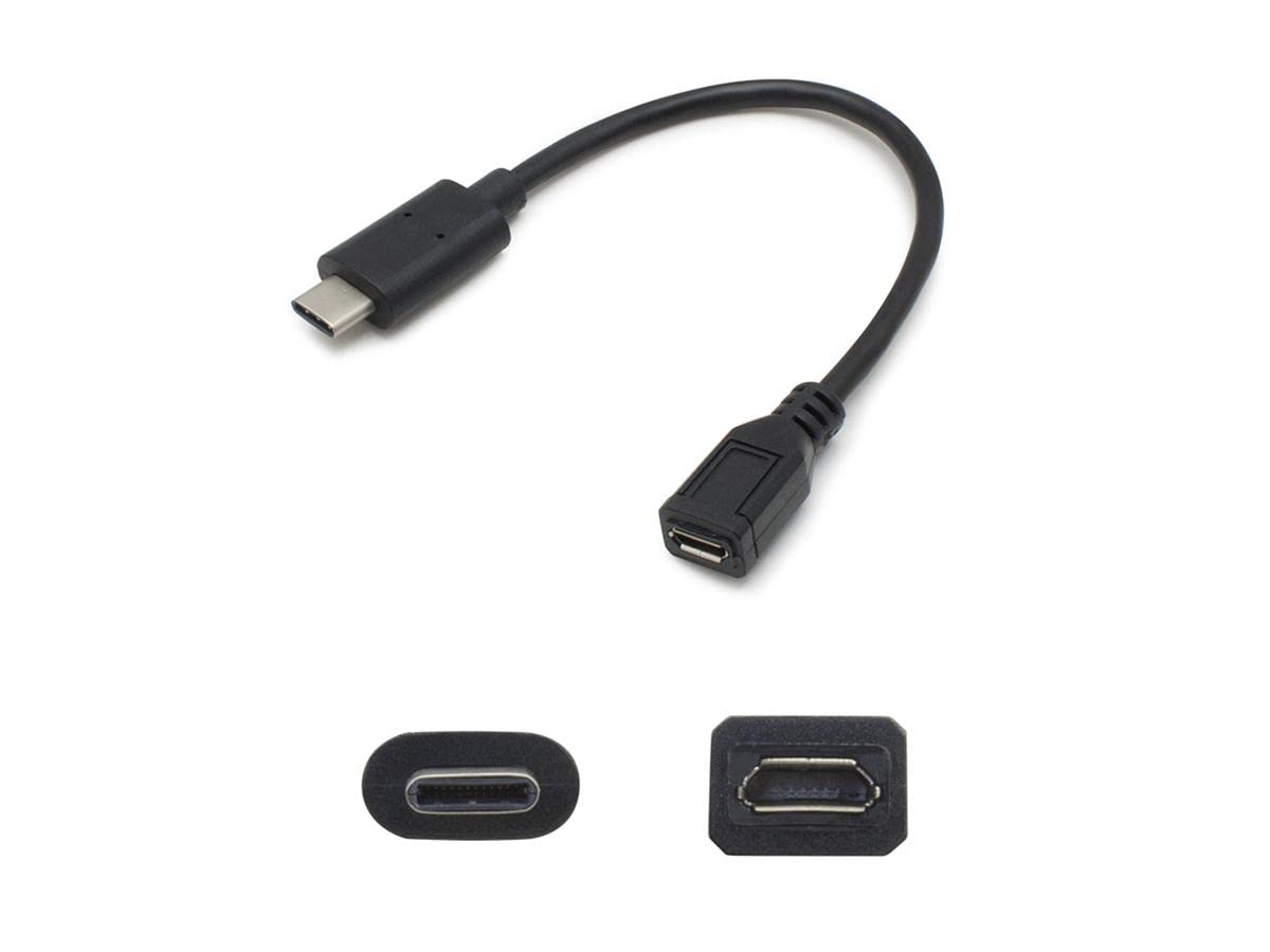 AddOn 5-Pack USB-C Male to Micro-USB-B Female Adapters