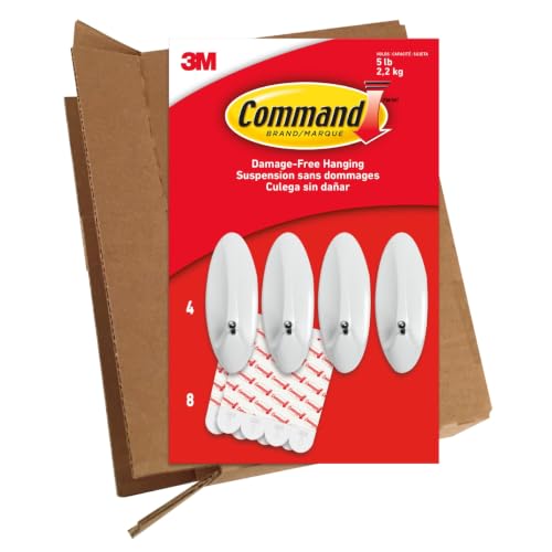 3M Command Large Wire Hook 4-Pack