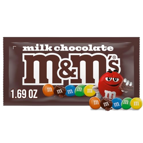 M&M'S Milk Chocolate Candy Pack, Candy Bowl Chocolate Snacks, 1.69 oz