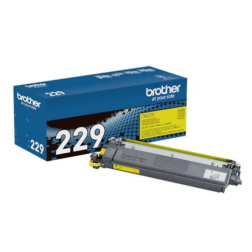 Brother Genuine TN229Y Yellow Standard Yield Printer Toner Cartridge - Print up to 1,200 Pages(1)
