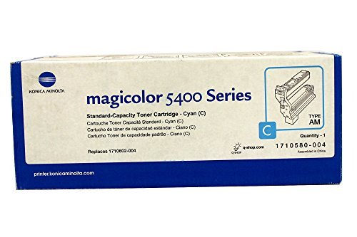 Konica Minolta QMS 1710580-004 Cyan Toner Cartridge 6,000 Yield