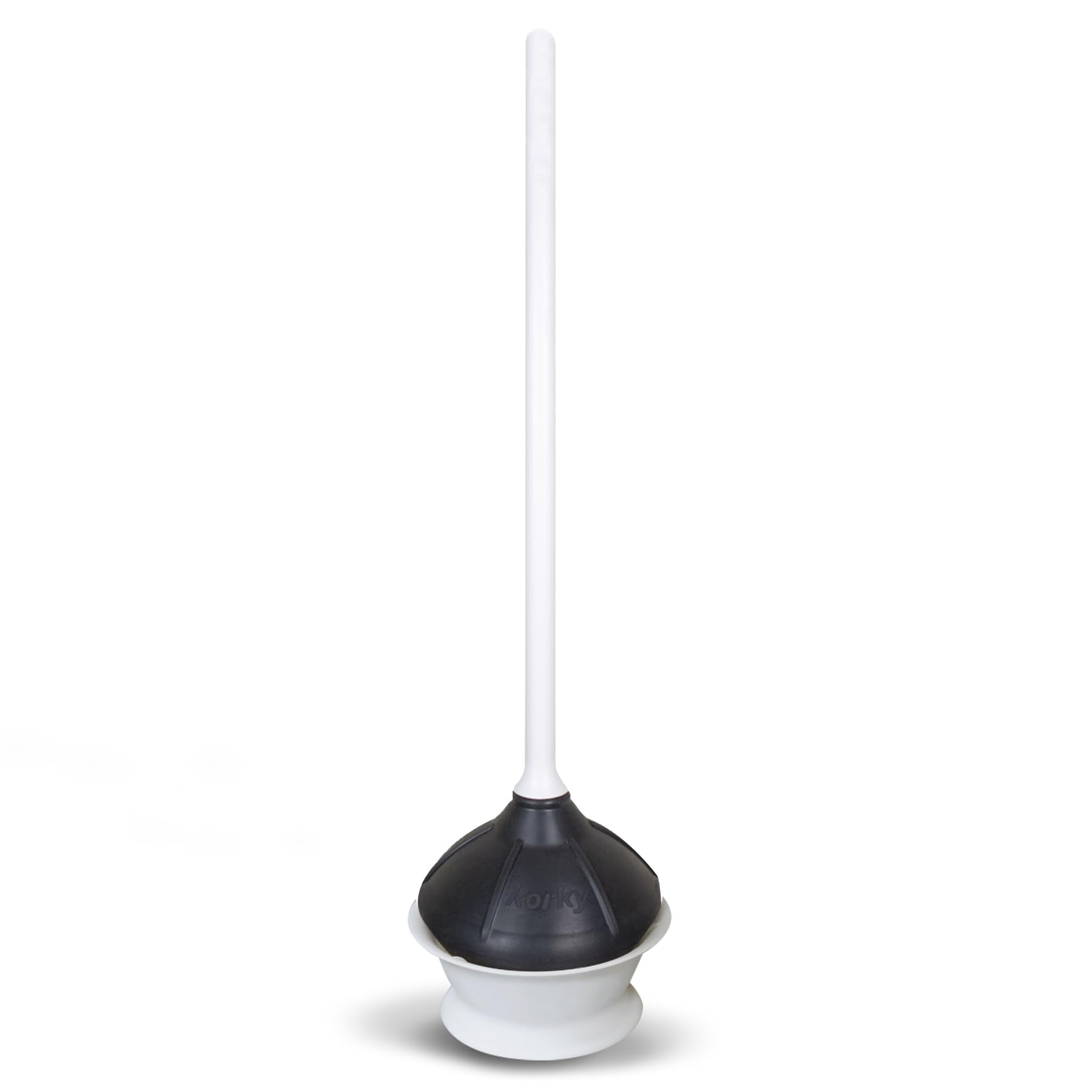 Korky Toilet Plunger with Drip Tray